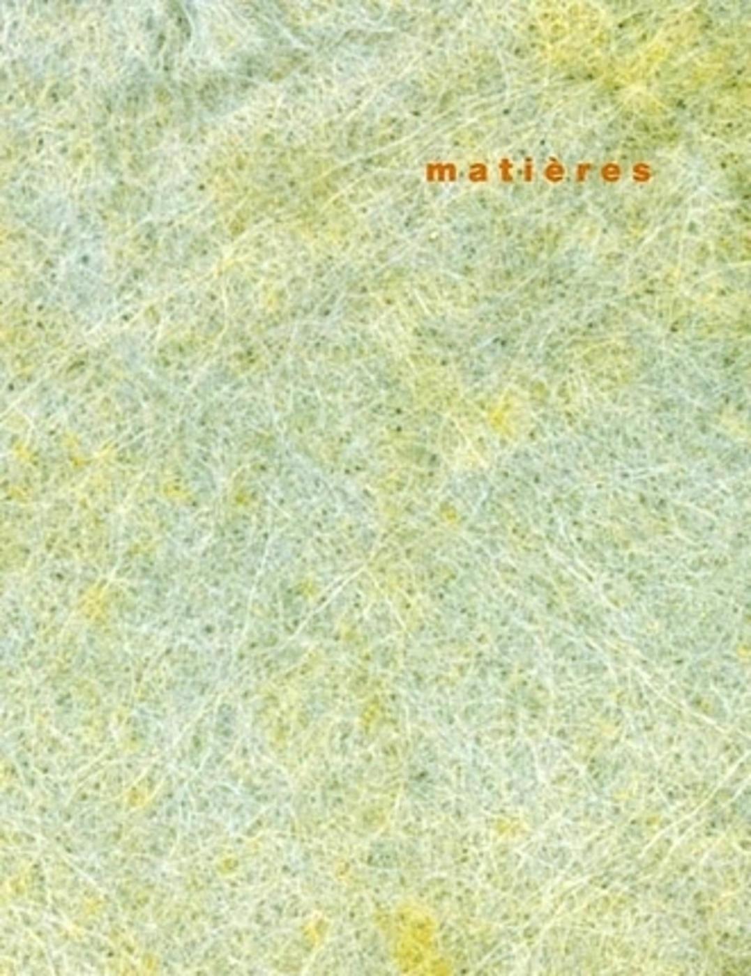 Matières - n° 6 - 2003