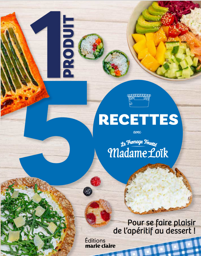 1 produit 50 recettes avec le Fromage Fouetté Madame Loik