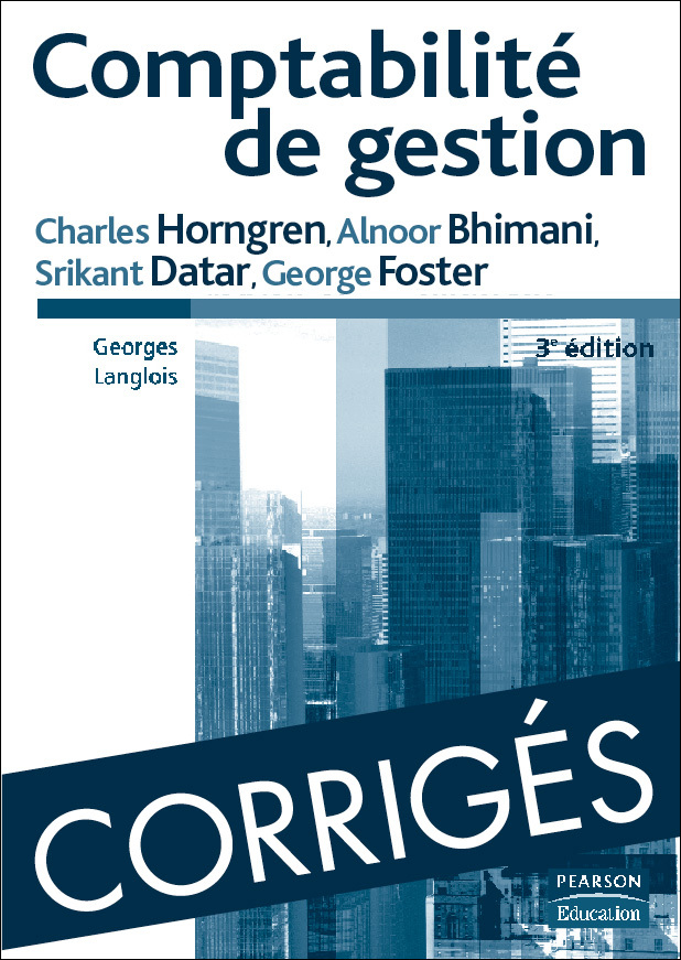 CORRIGES COMPTABILITE DE GESTION 3E ED.