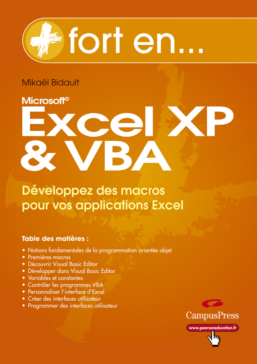 EXCEL XP ET VBA