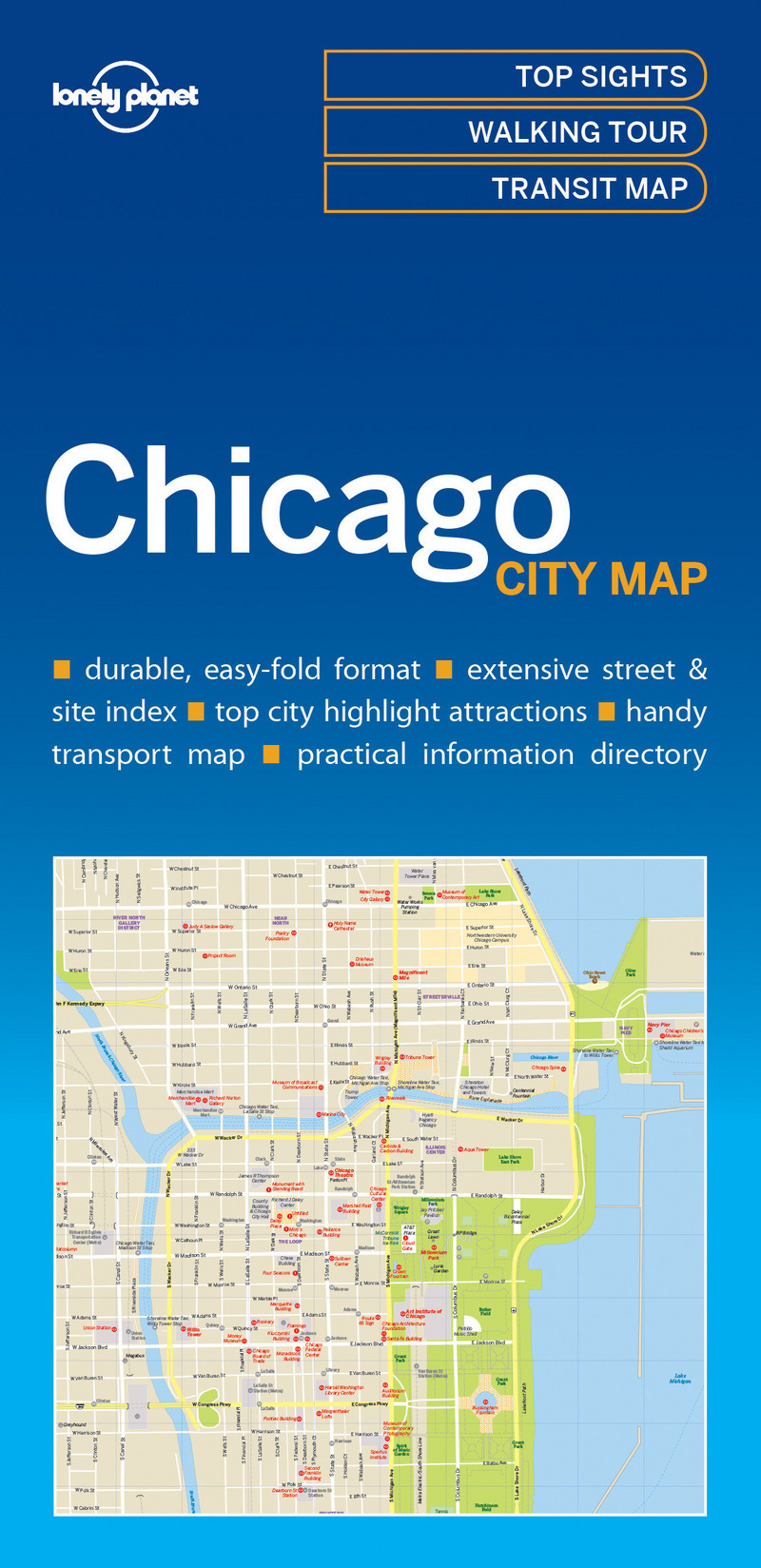 Chicago City Map 1ed -anglais-
