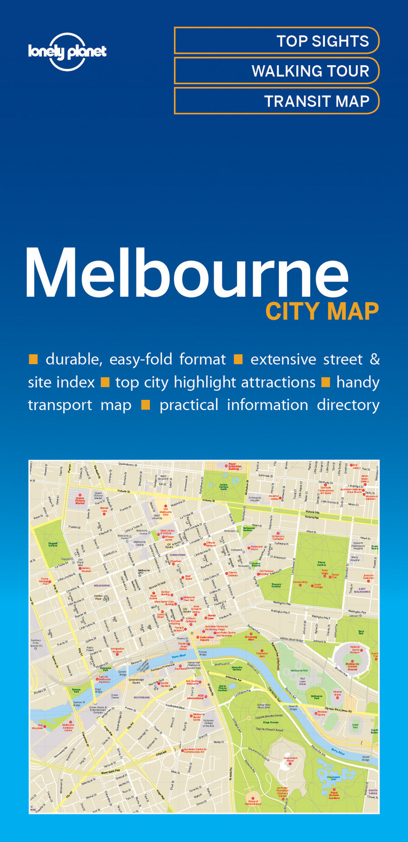 Melbourne City Map 1ed -anglais-