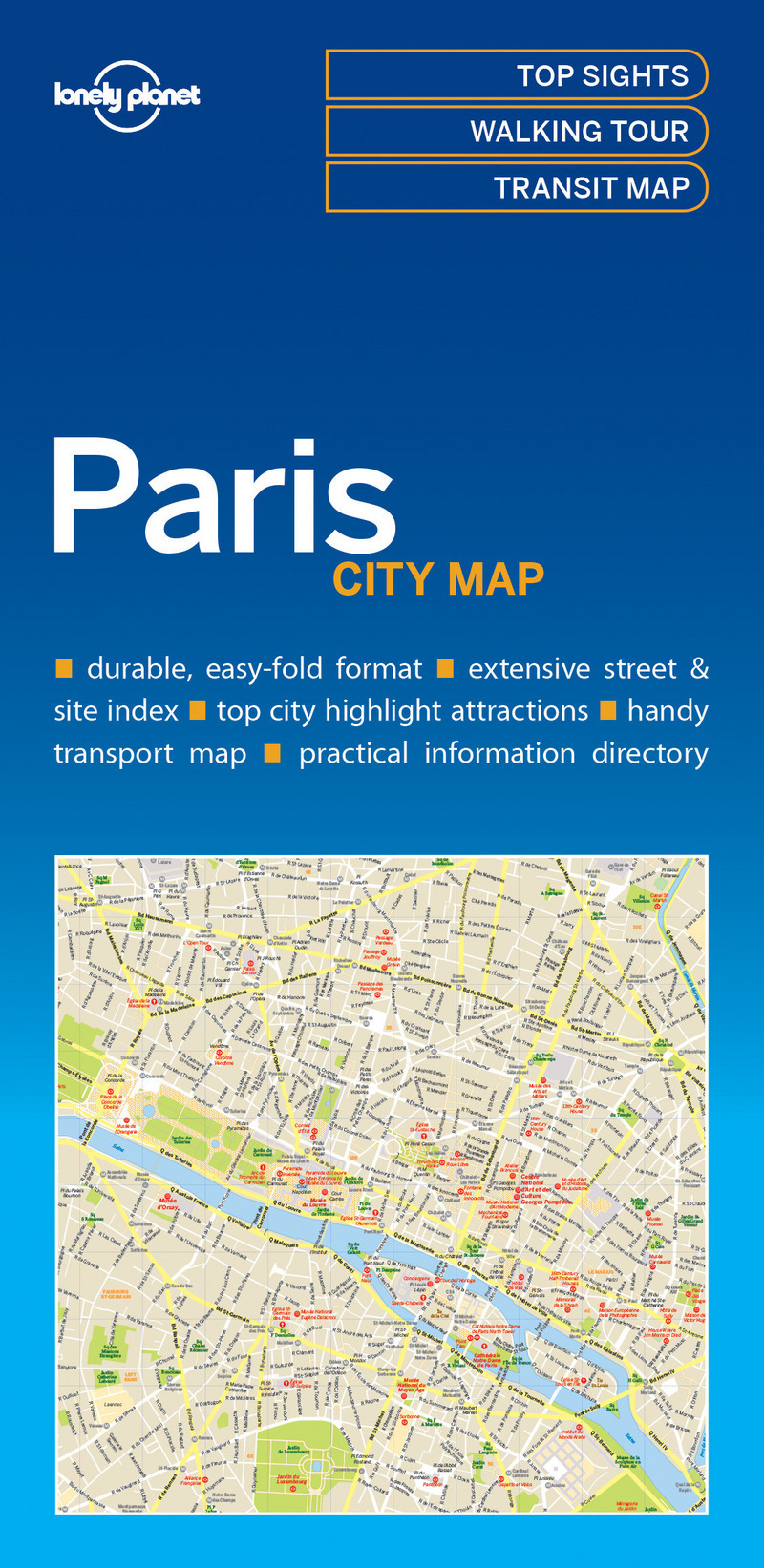 Paris City Map 1ed -anglais-
