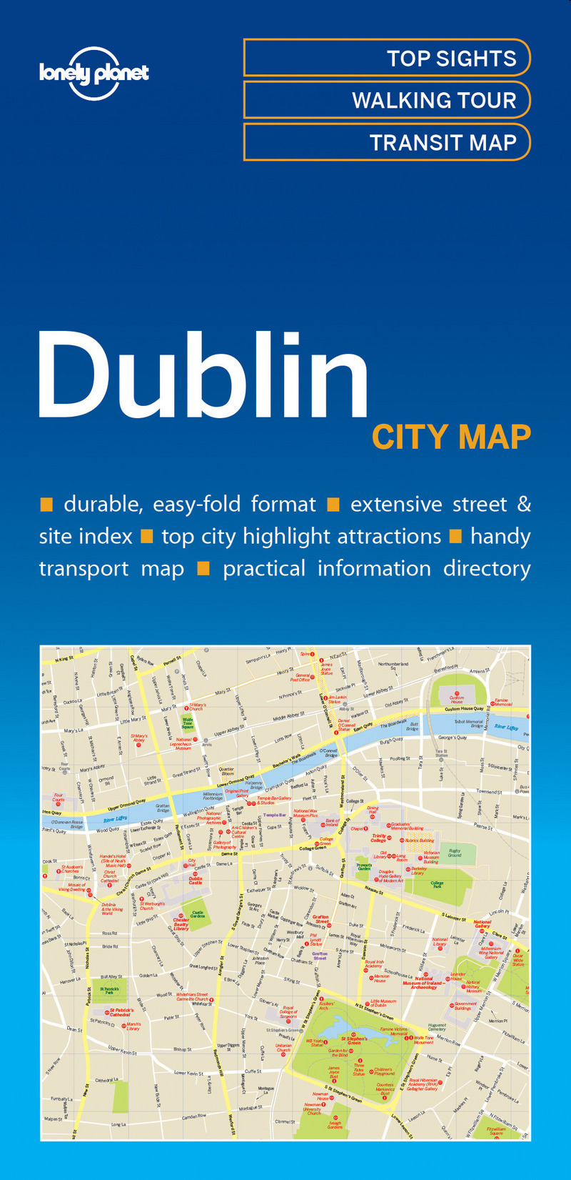 Dublin City Map 1ed -anglais-