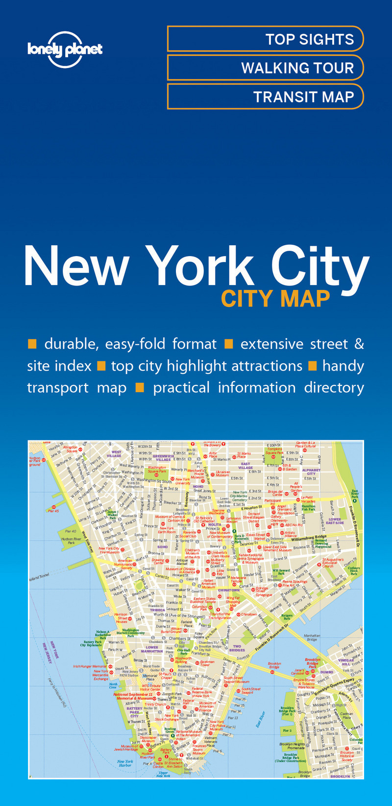 New York City Map 1ed -anglais-