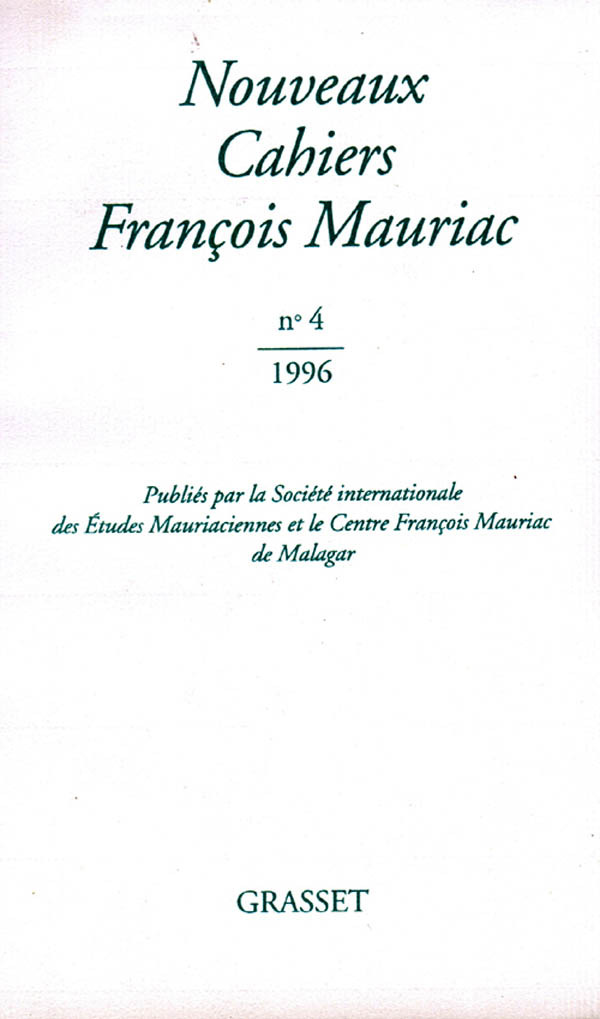Nouveaux cahiers François Mauriac n°04