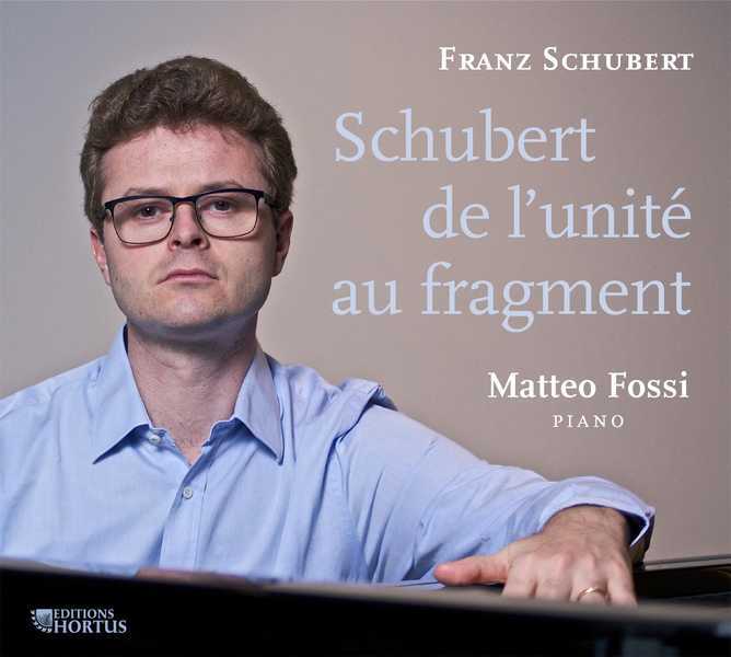 Schubert de l'unité au fragment - CD