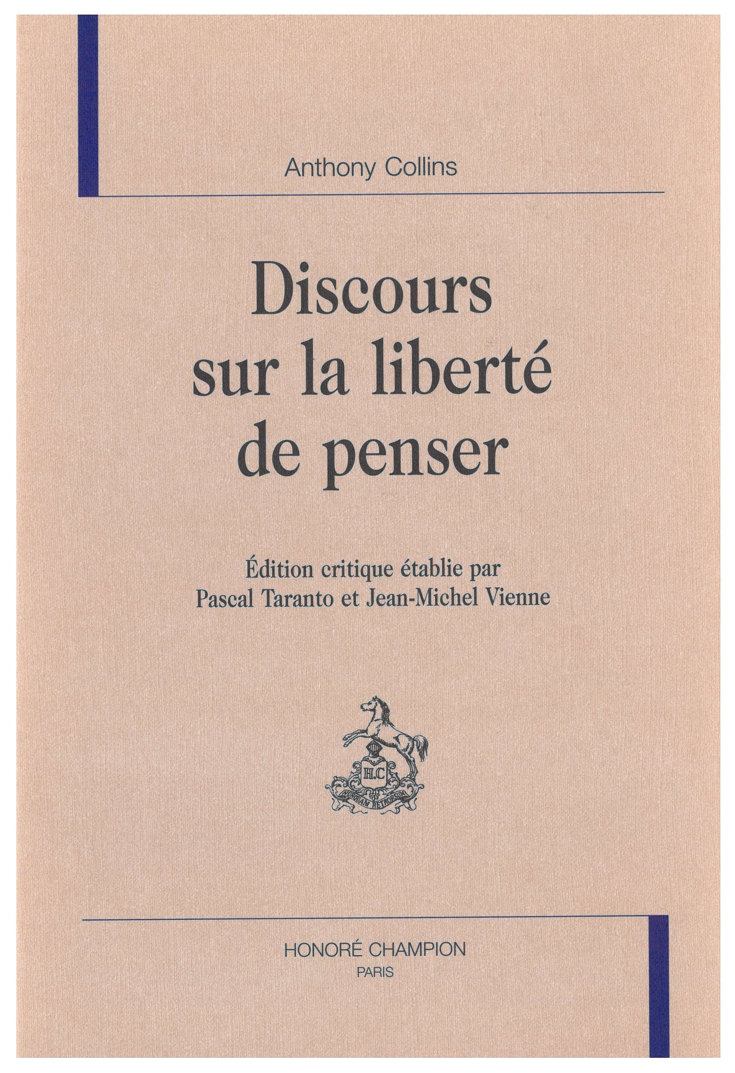 Discours sur la liberté de penser