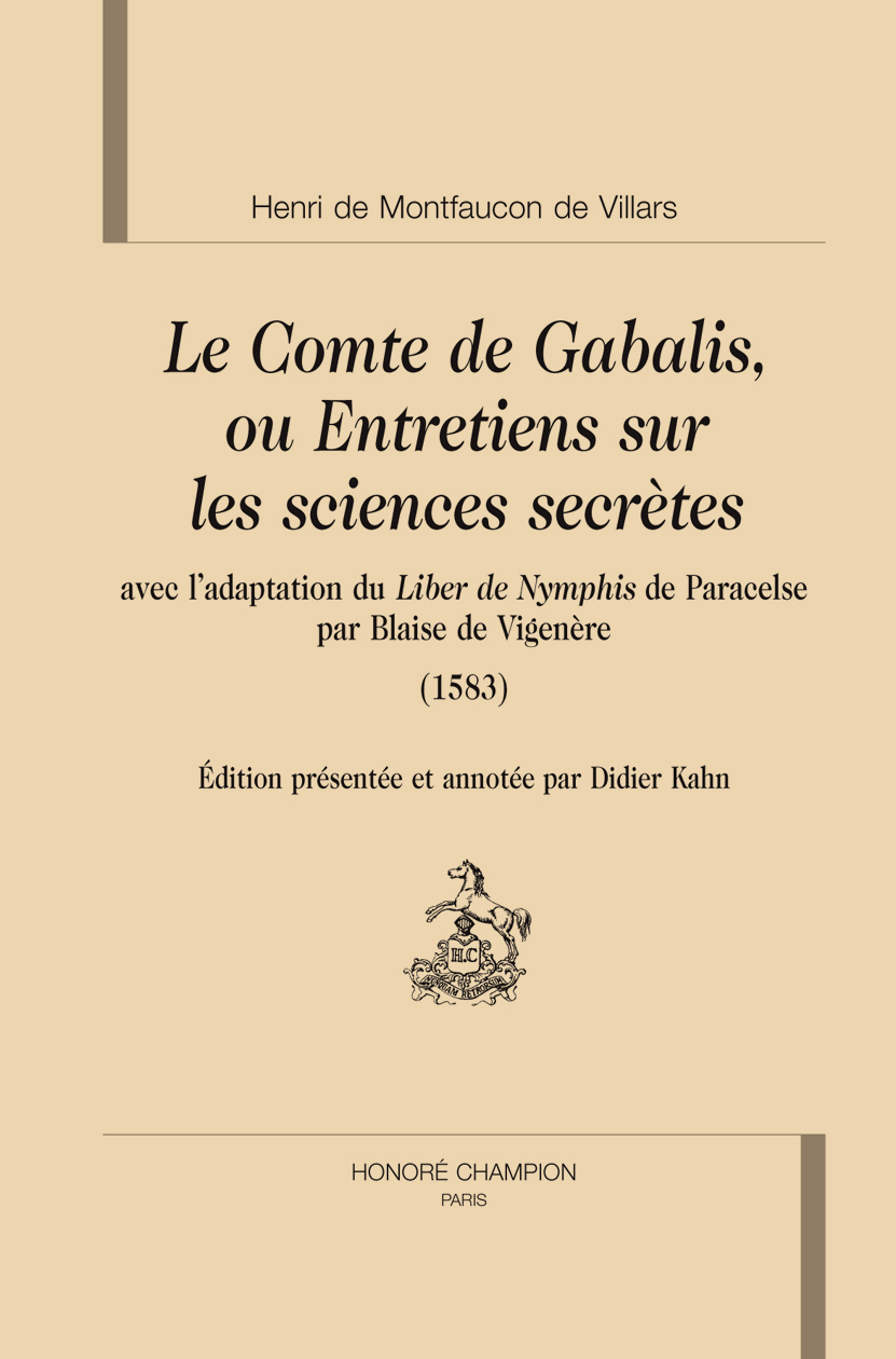 Le comte de Gabalis ou Entretiens sur les sciences secrètes...