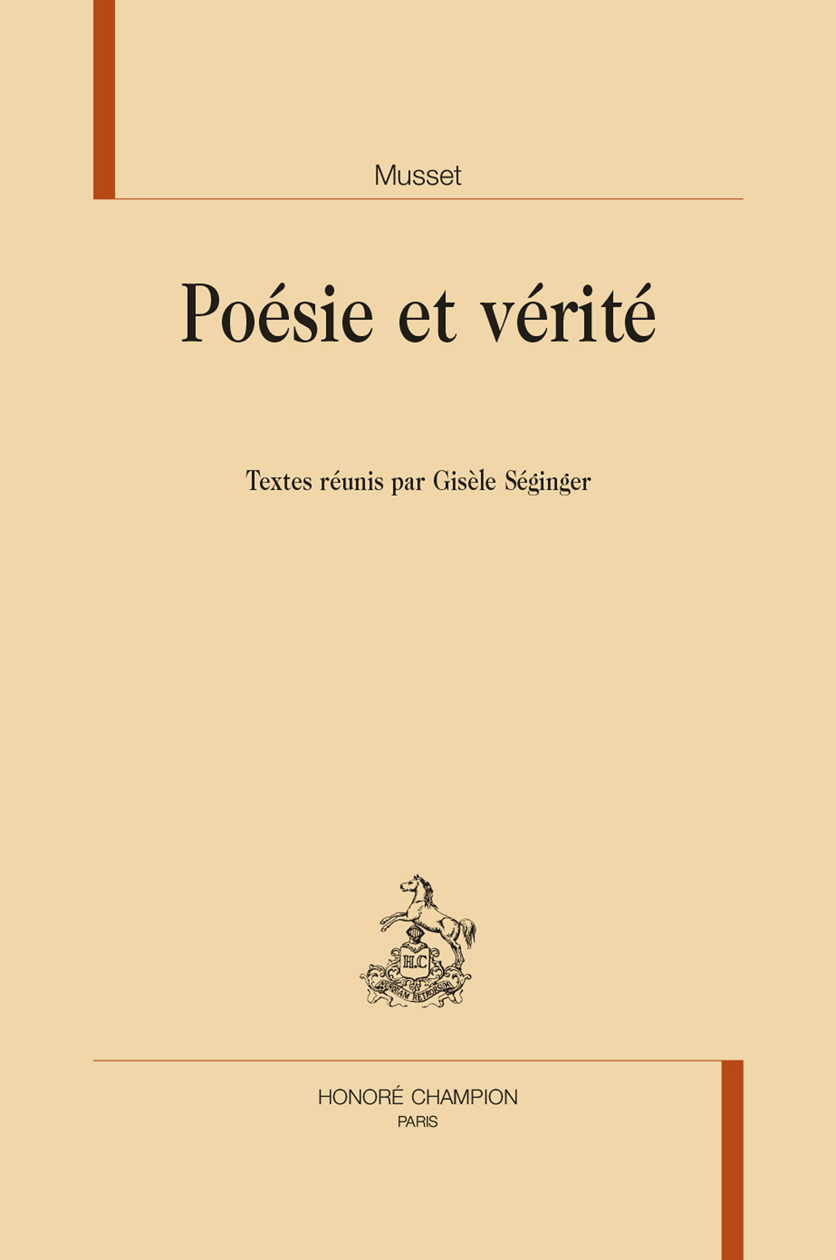 Musset poésie et vérité