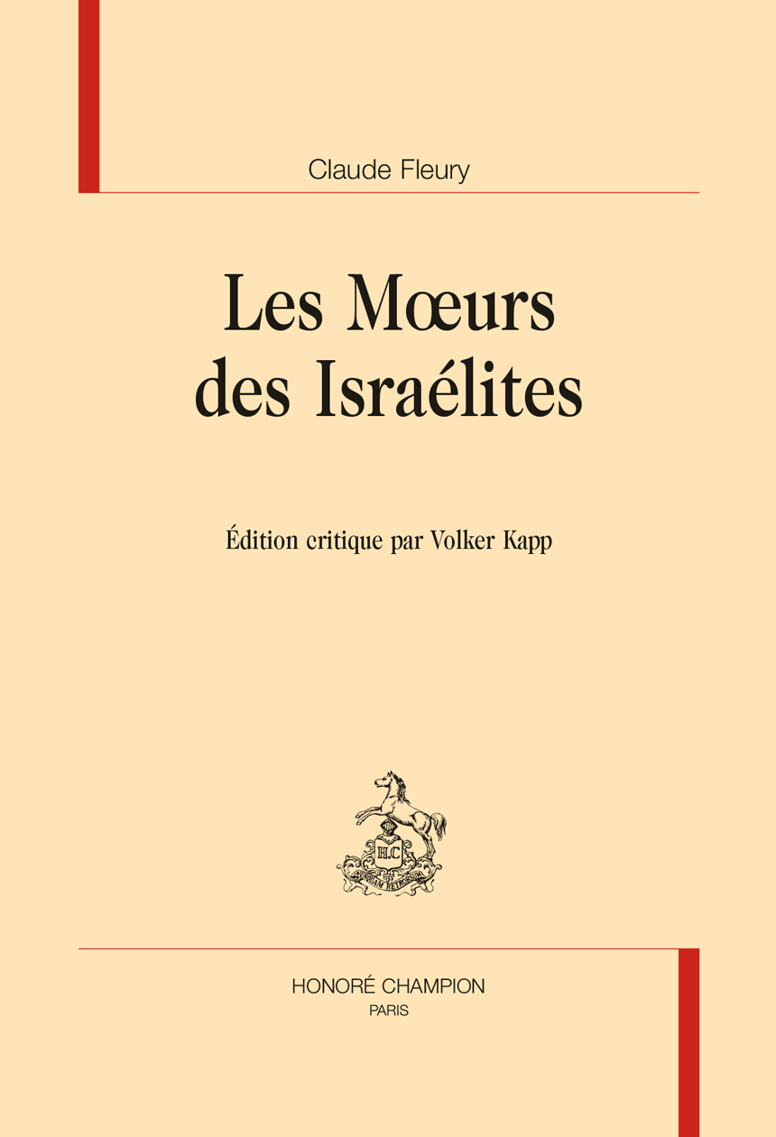 Les Mœurs des Israélites.