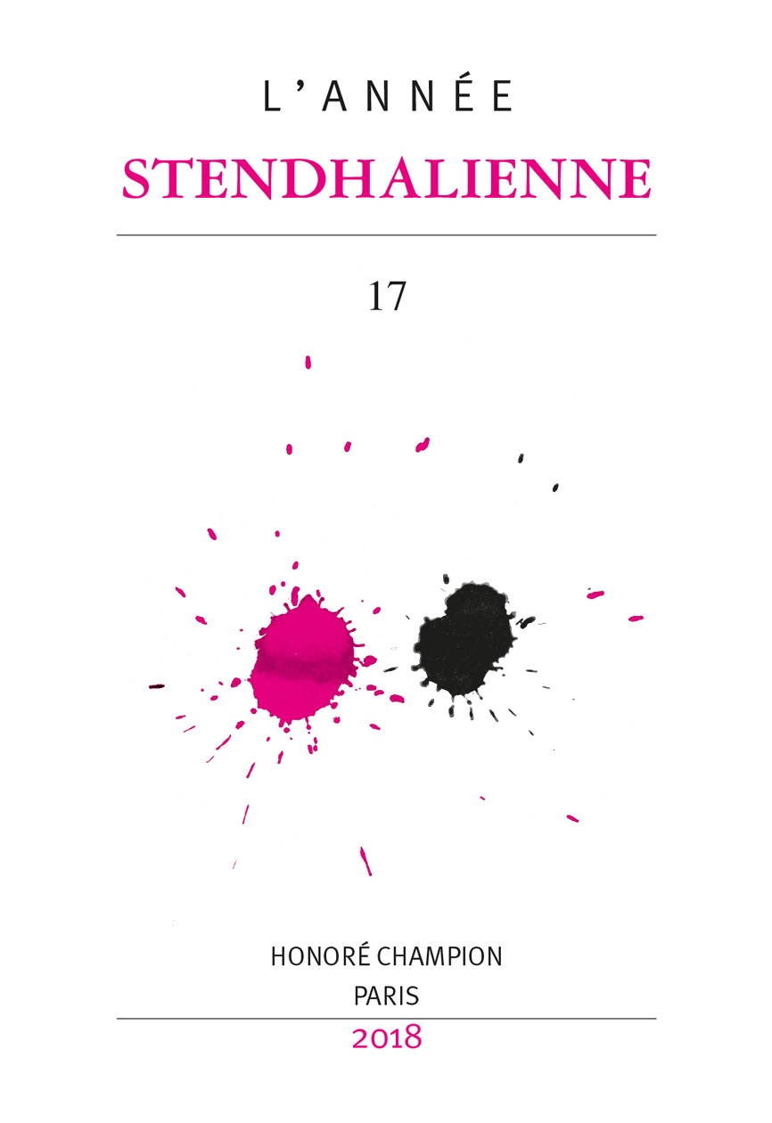 L'année stendhalienne N°17 - 2018