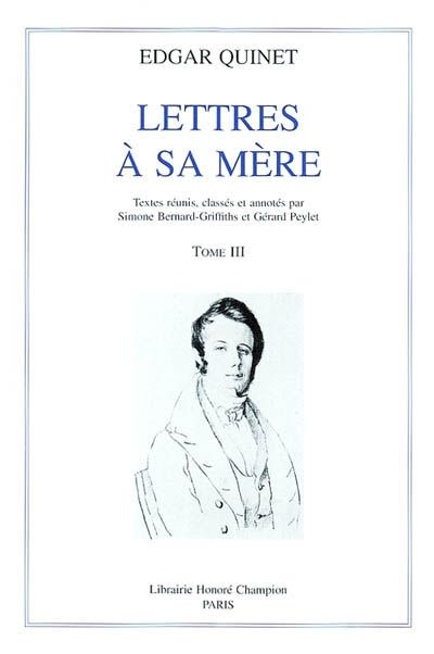 Lettres à sa mère T3 : 1826-1830