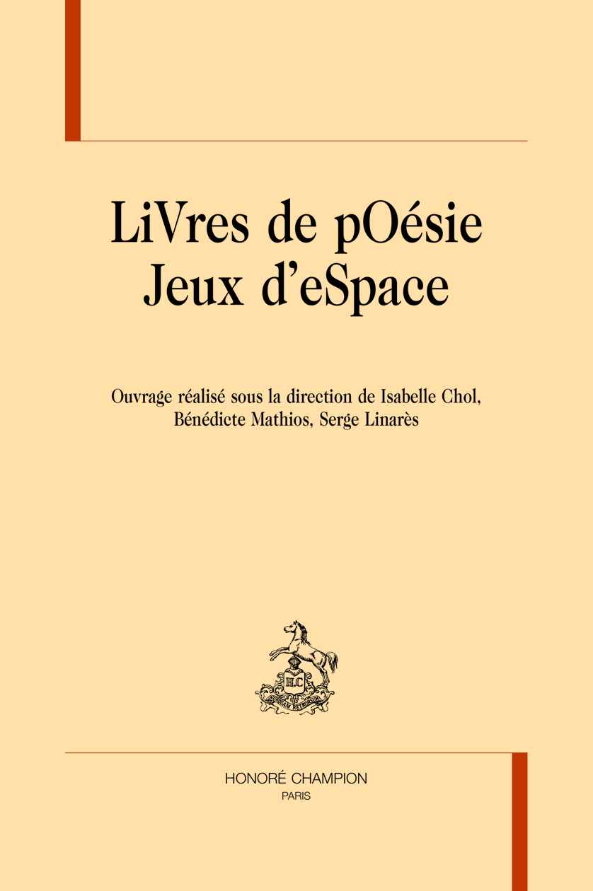 Livres de poésie, jeux d'espace