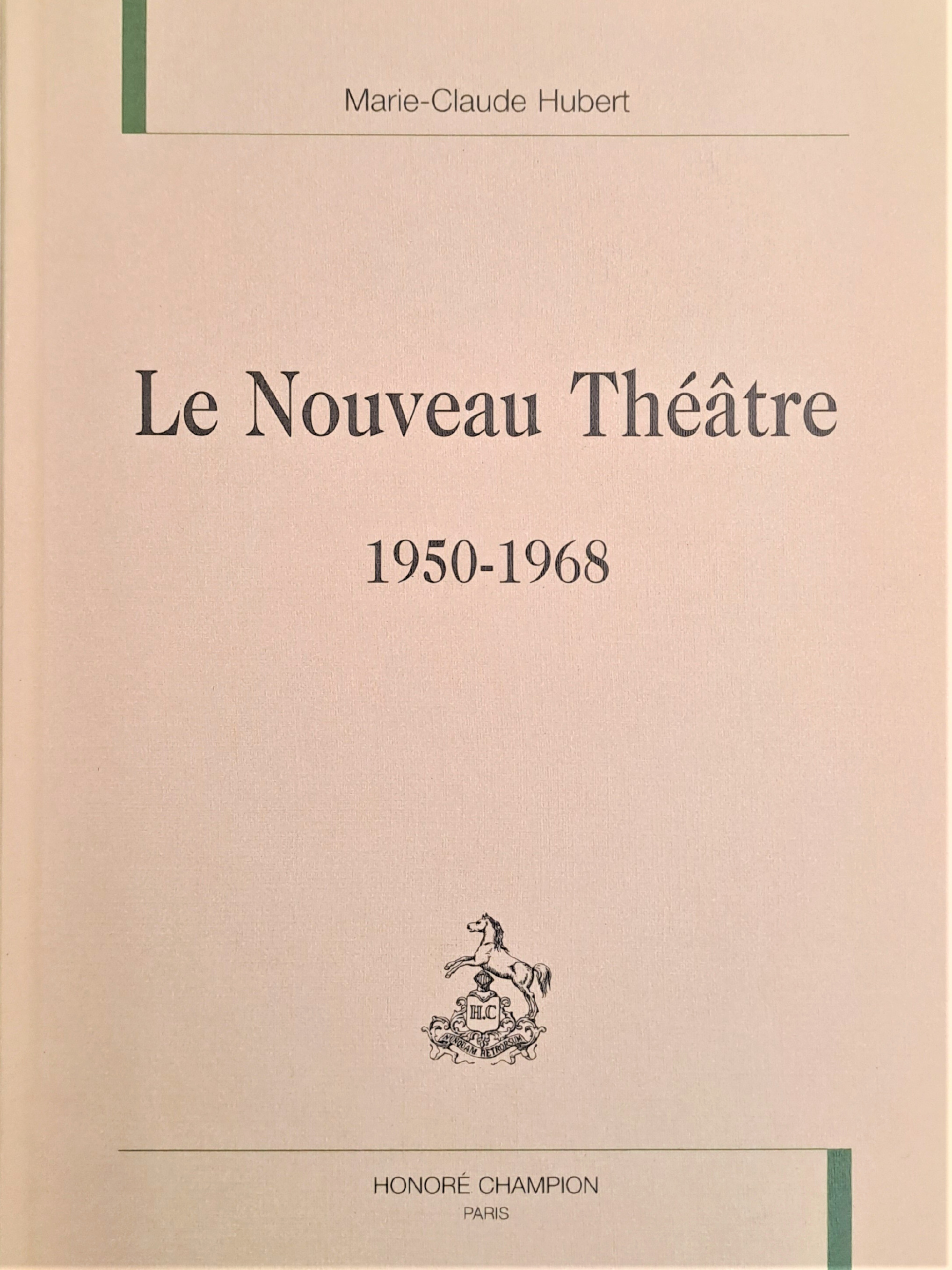 Le nouveau théâtre, 1950-1968