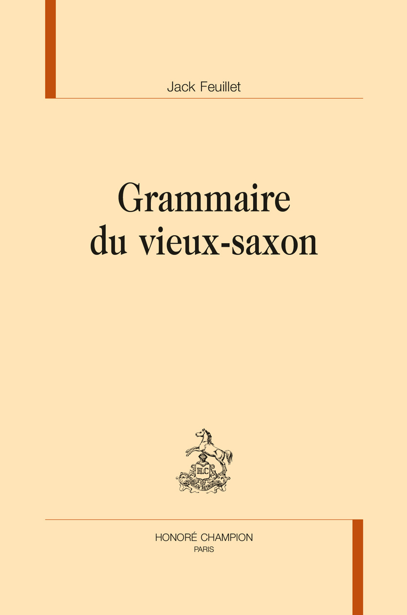 GRAMMAIRE DU VIEUX-SAXON