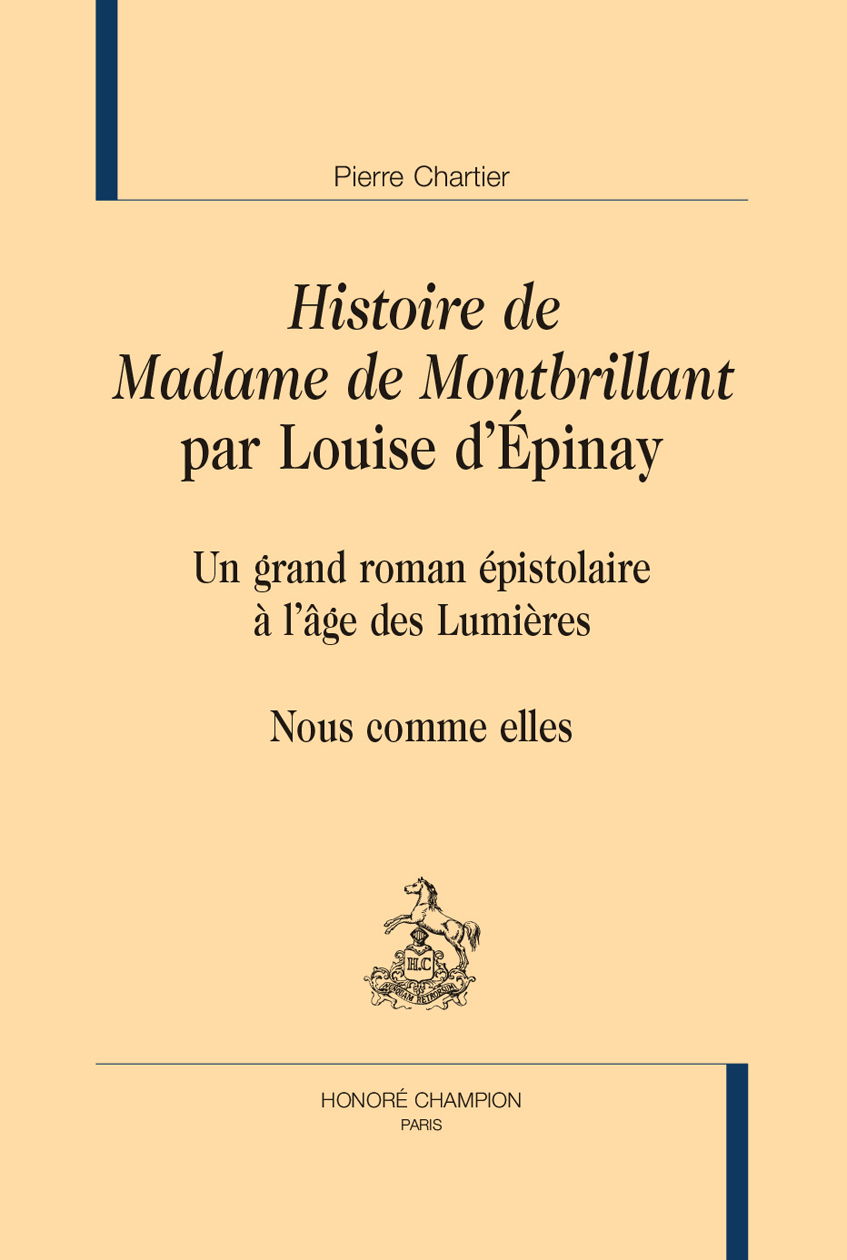 Histoire de Mme de Montbrillant par Louise d'Epinay