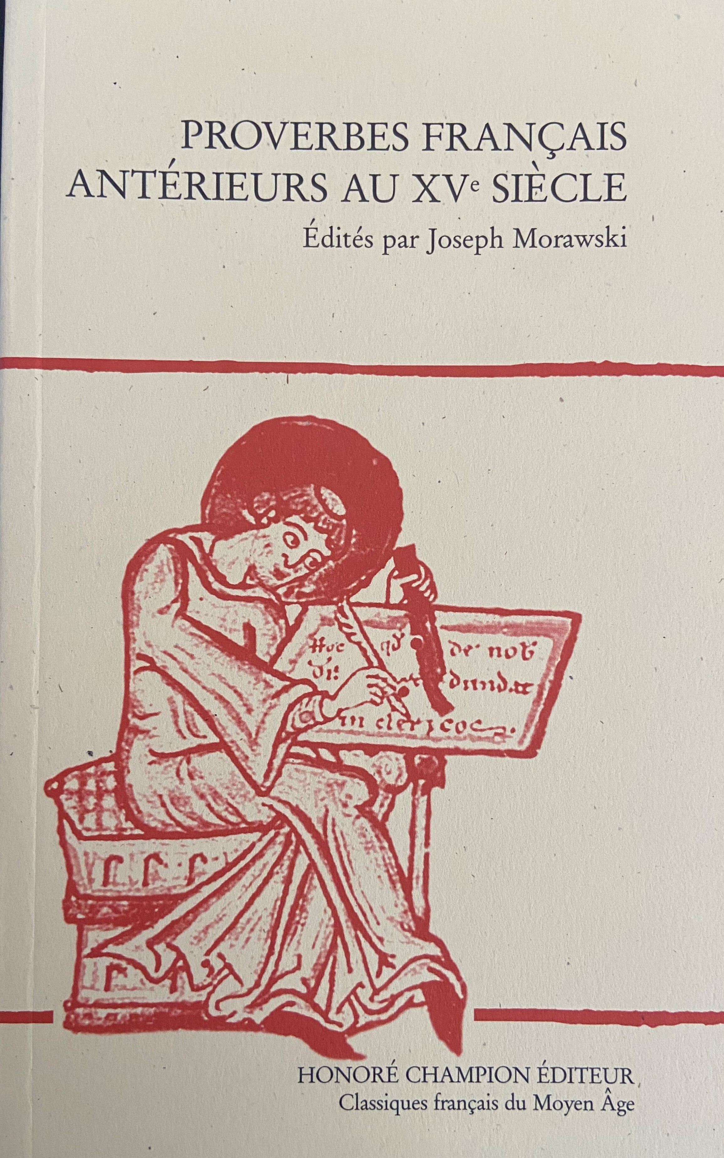 Proverbes français antérieurs au XVe siècle