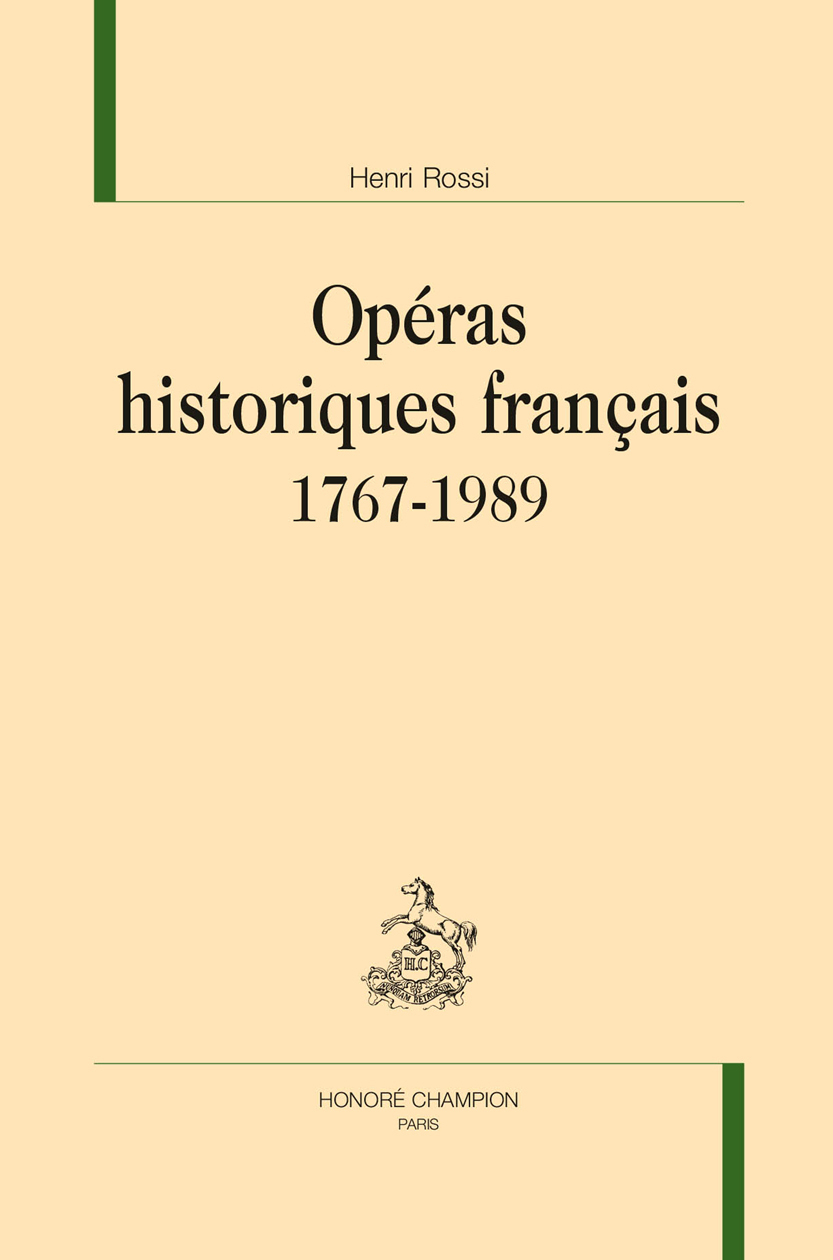 Opéras historiques français