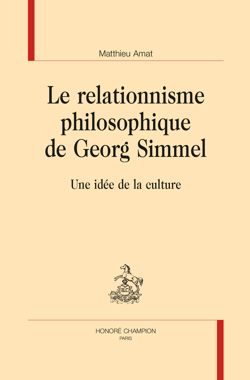 Le relationnisme philosophique de Georg Simmel