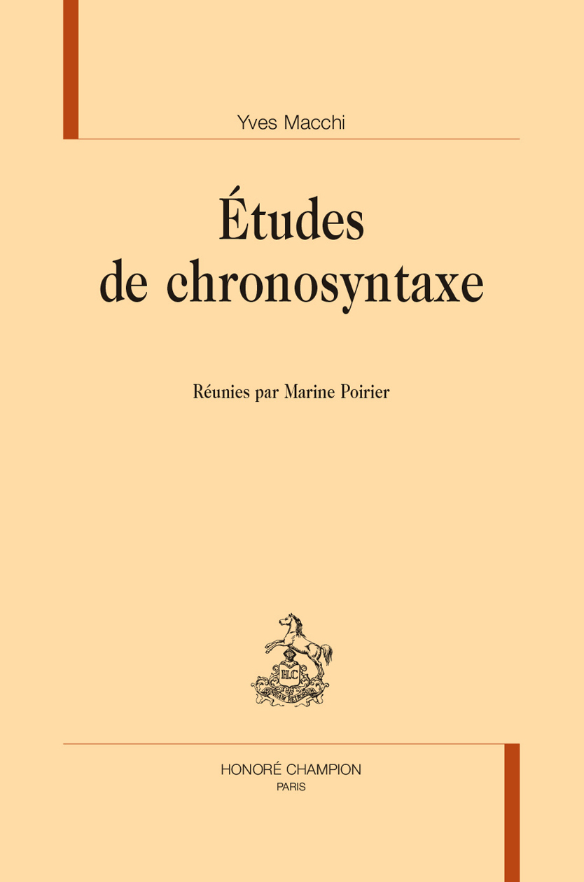 Études de chronosyntaxe
