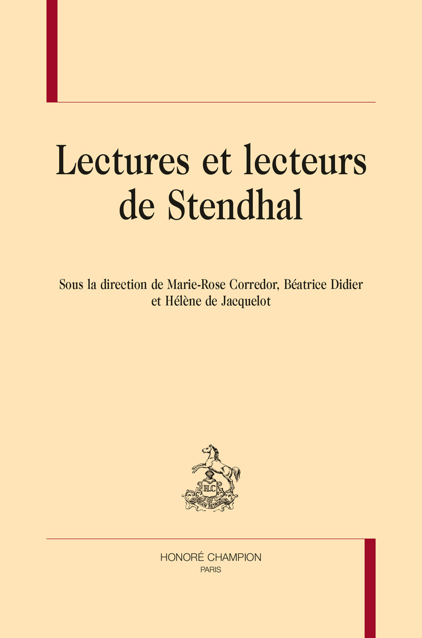LECTURES ET LECTEURS DE STENDHAL