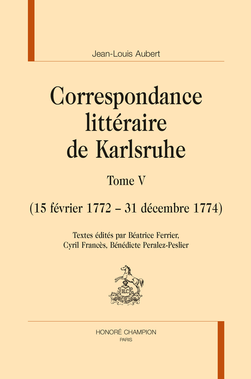 Correspondance littéraire de Karlsruhe T5