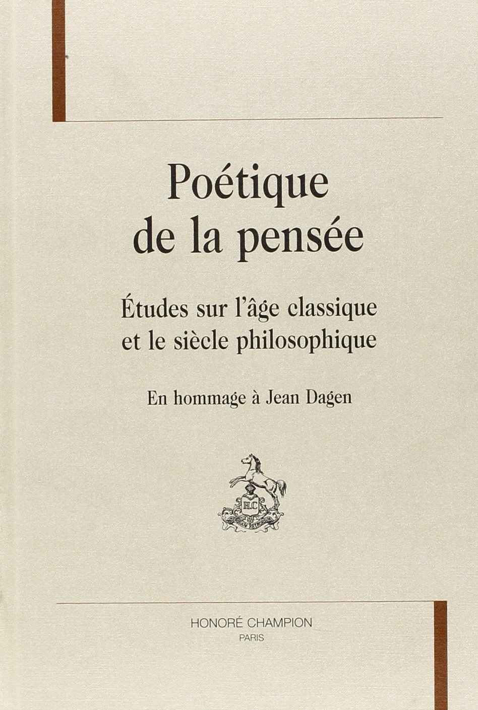 Poétique de la pensée