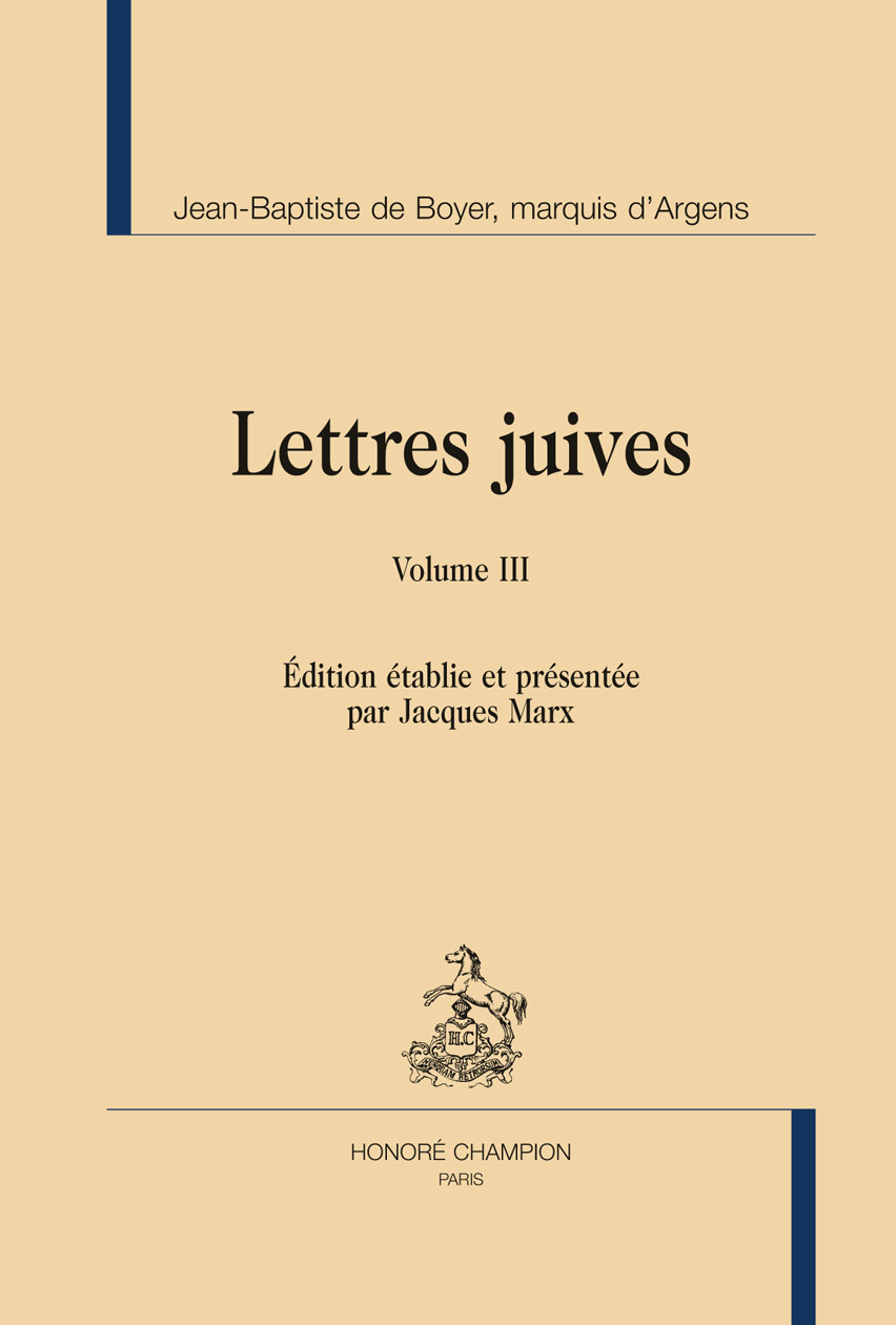 Lettres juives ou correspondance philosophique, historique et critique, entre un Juif voyageur