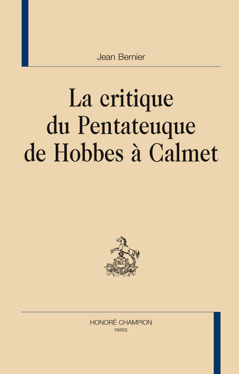 La critique du Pentateuque de Hobbes à Calmet