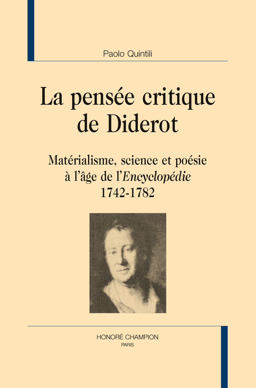 PENSEE CRITIQUE DE DIDEROT (LA).