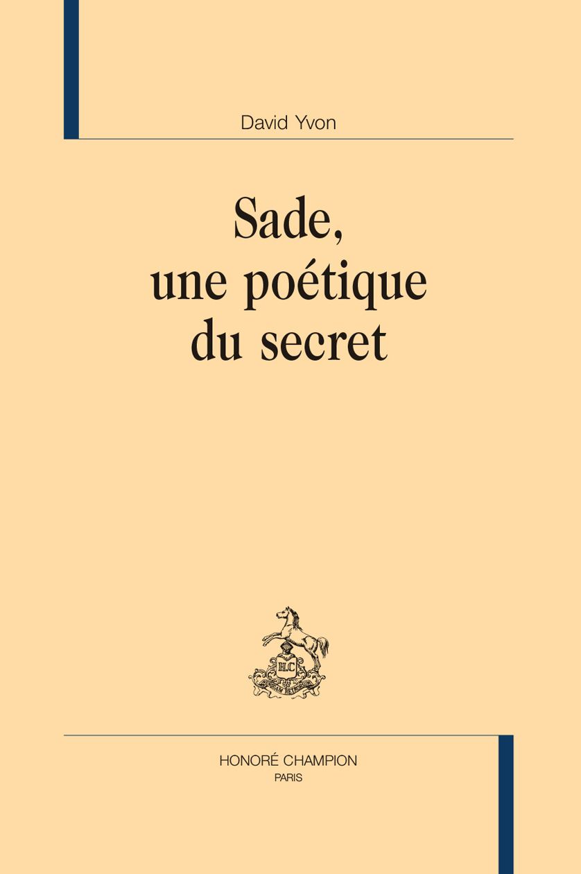 Sade, une poétique du secret