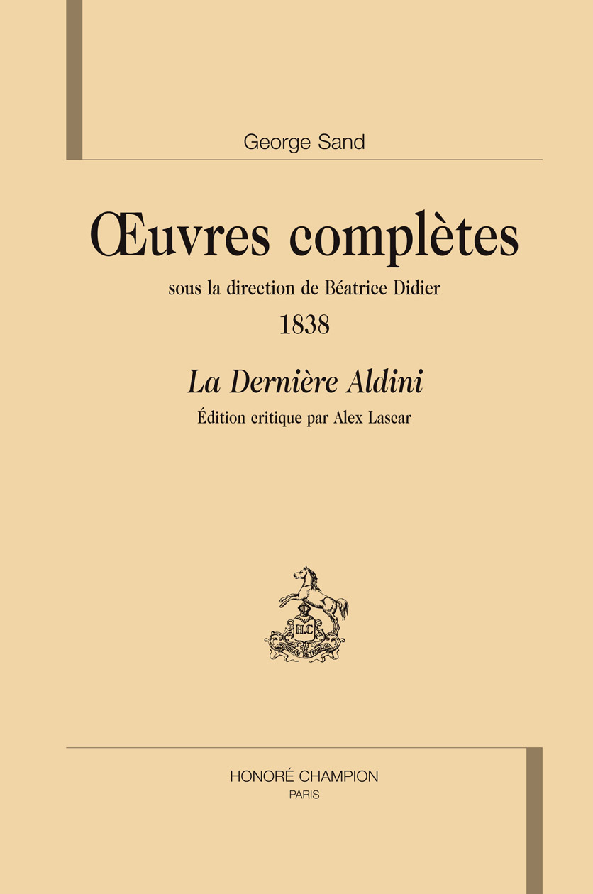 La dernière Aldini (1838)