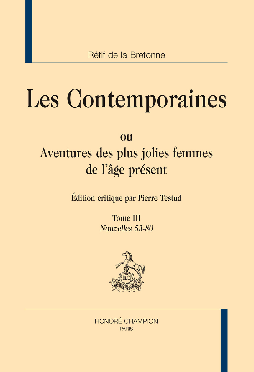 Les contemporaines T3 : Nouvelles 53-80