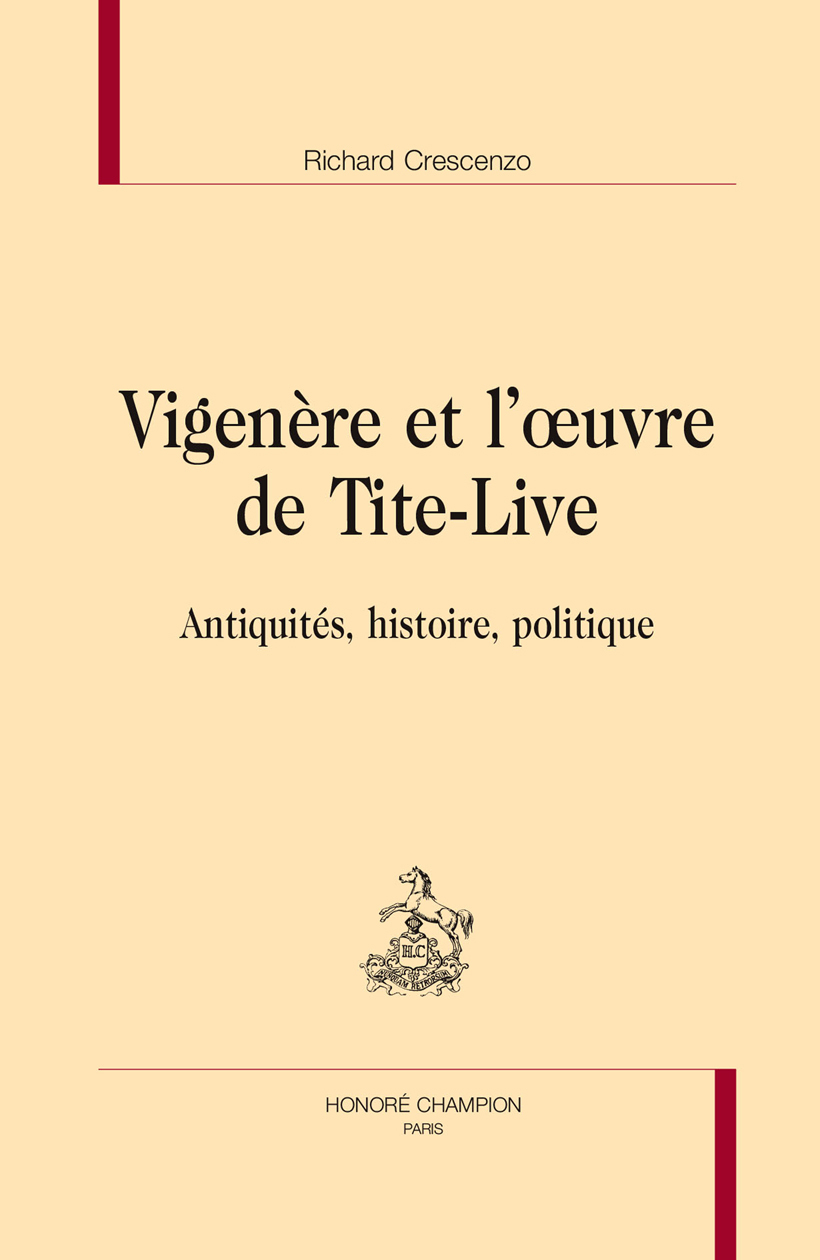 Vigenère et l'œuvre de Tite-Live