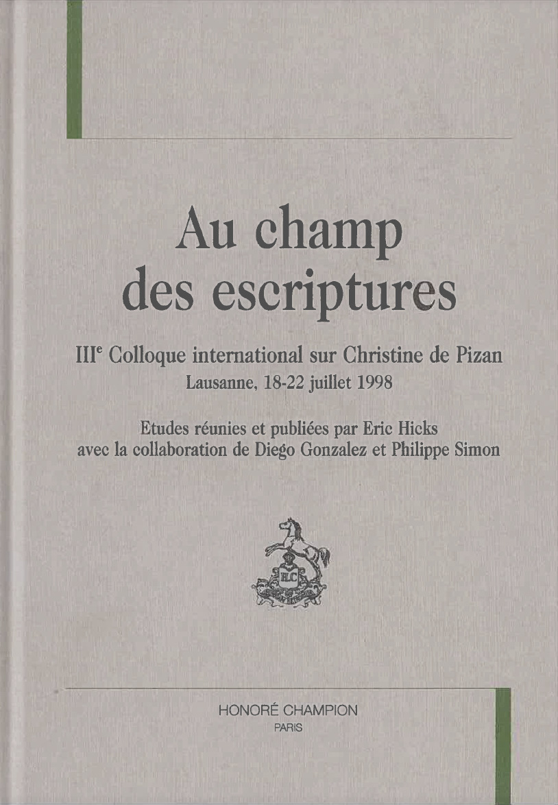 Au champ des escriptures