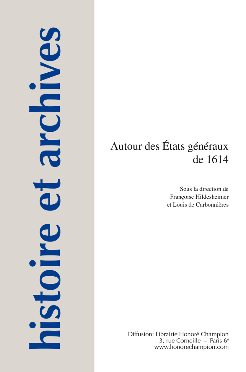 Autour des États généraux de 1614