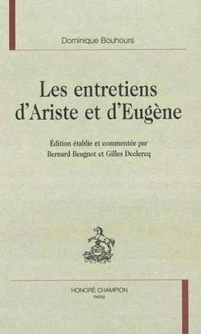 Les entretiens d'Ariste et d'Eugène