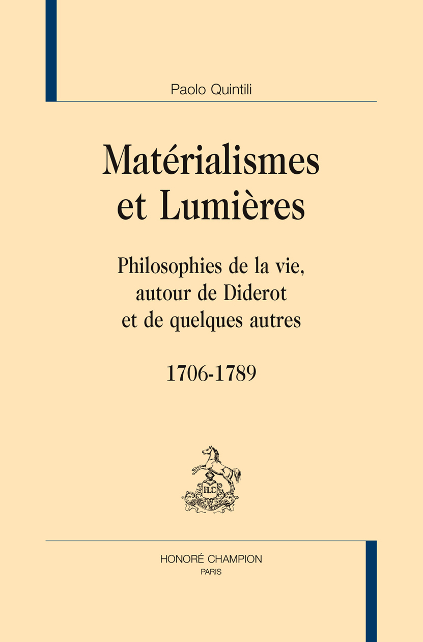 MATERIALISME ET LUMIERES.