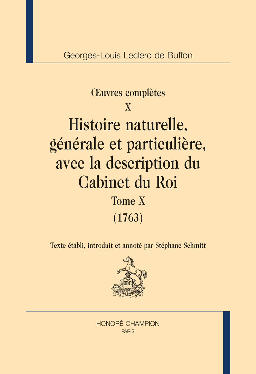 Histoire naturelle. Tome X (1763)