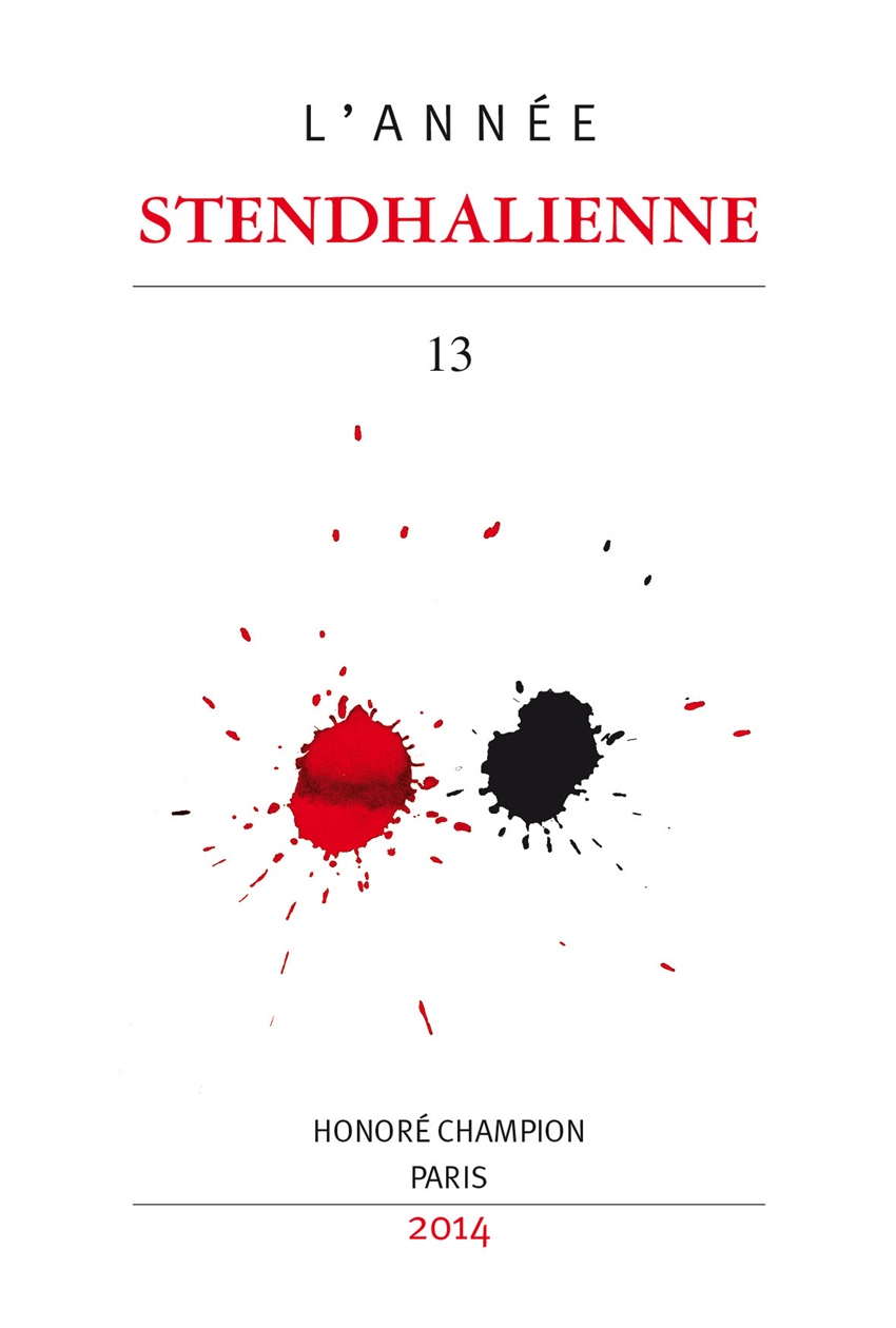 L’Année stendhalienne N° 13 - 2014