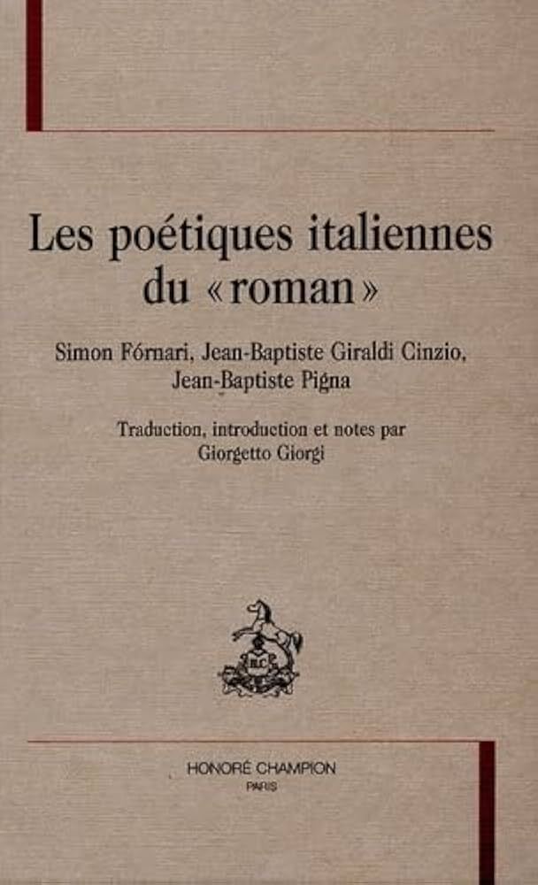 Les poétiques italiennes du "roman"