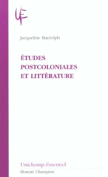 Études postcoloniales et littérature