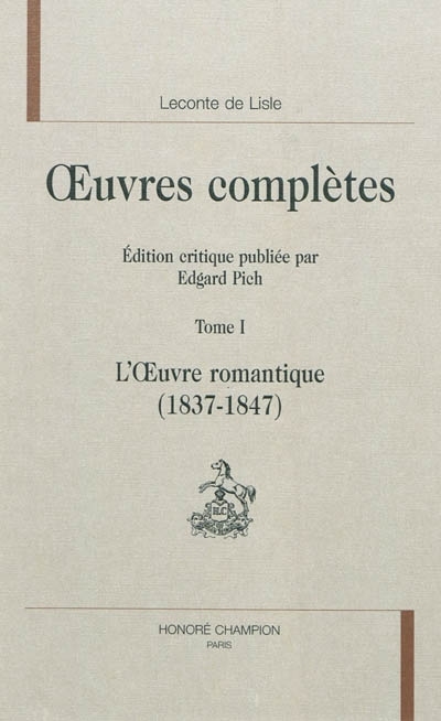 L'œuvre romantique, 1837-1847