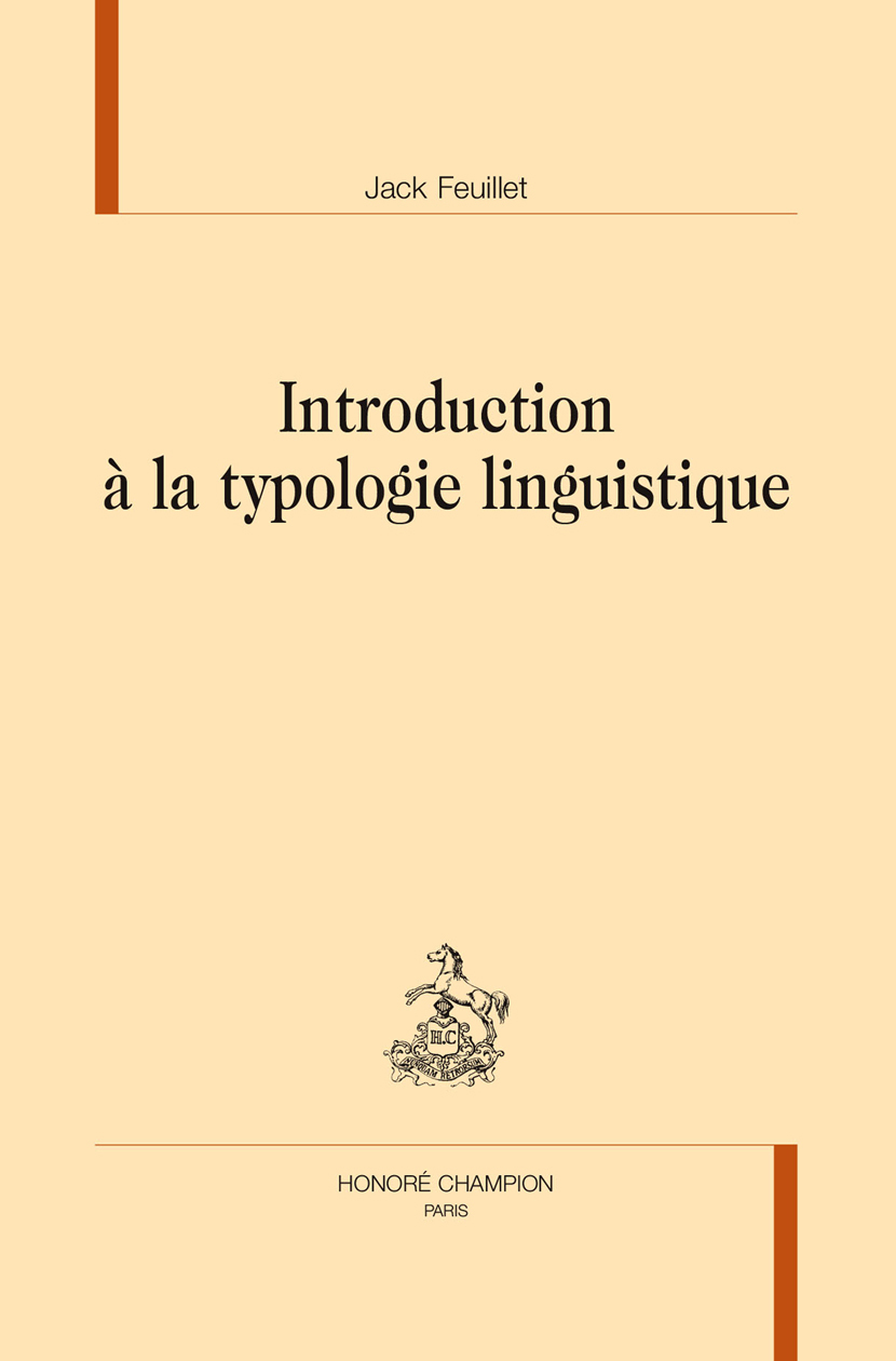 Introduction à la typologie linguistique