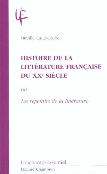 Histoire de la littérature française du XXe siècle