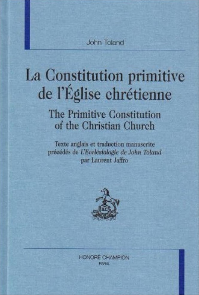 La constitution primitive de l'Église chrétienne. The primitive constitution of christian church