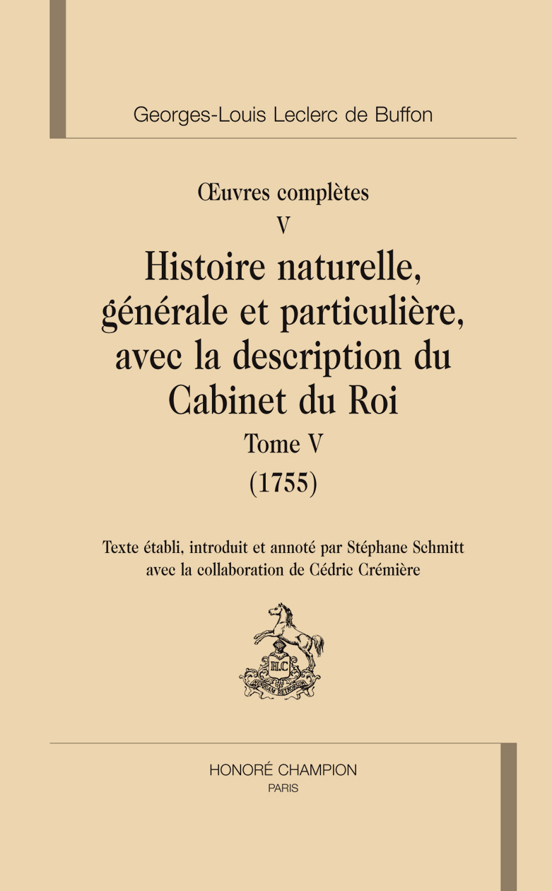 Histoire naturelle. Tome V (1755)