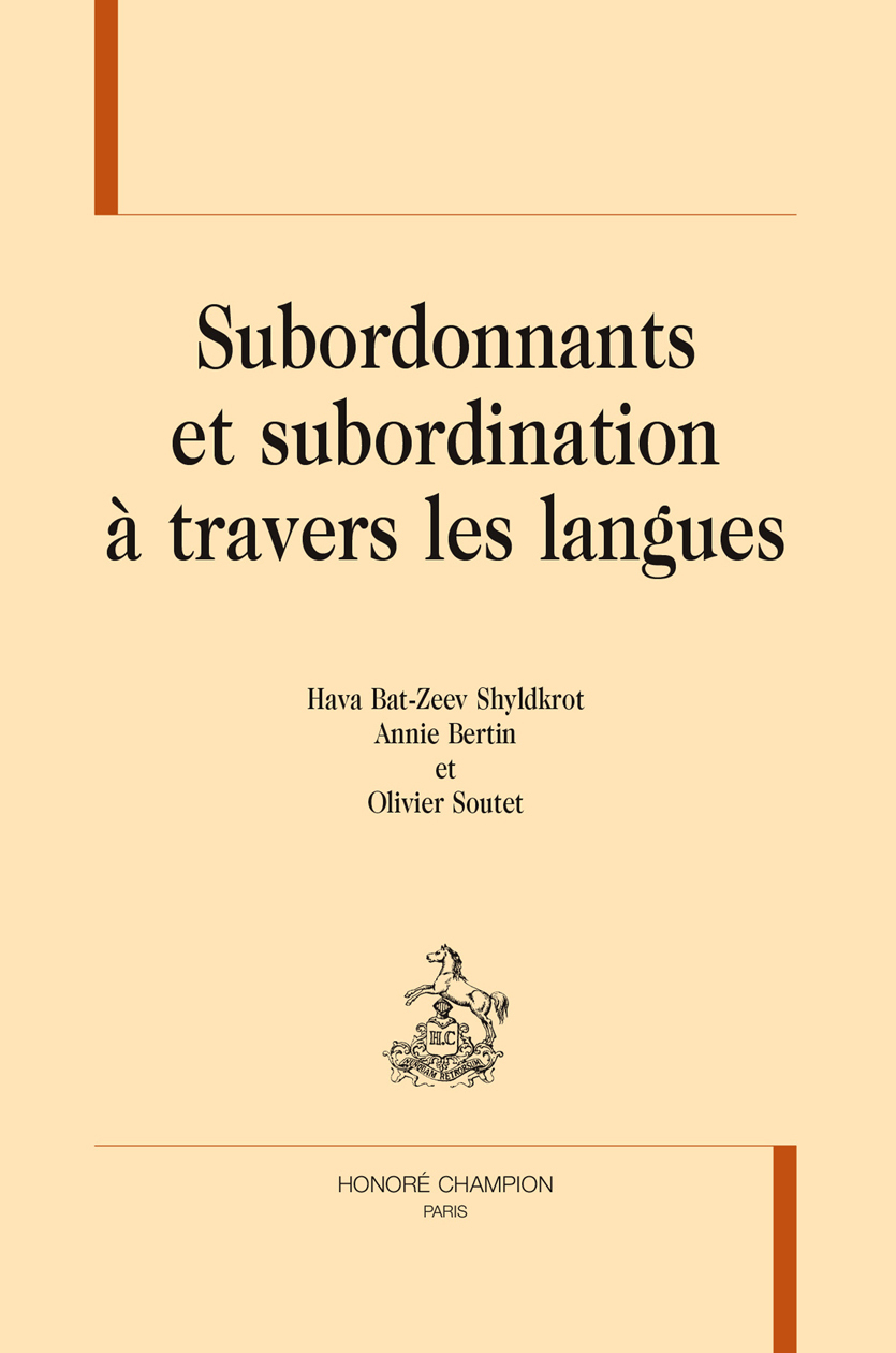Subordonnants et subordination à travers les langues