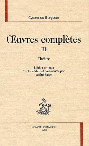 Oeuvres complètes T3. Théâtre